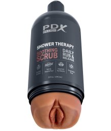 Мастурбатор вагина в бутылке геля Shower Therapy Soothing Scrub Tan загорелая