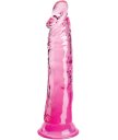 Гелевый фаллоимитатор King Cock Clear 20 см розовый