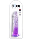 Гелевый фаллоимитатор King Cock Clear 20 см фиолетовый