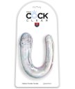 Двухсторонний фаллоимитатор King Cock Clear Double Trouble Medium прозрачный