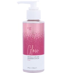 Мерцающий лосьон для тела CG Glow Vanilla Cupcake Shimmer Lotion с розовыми блестками и запахом ванильных кексов 118 мл