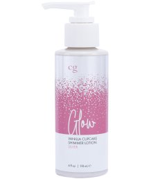 Мерцающий лосьон для тела CG Glow Vanilla Cupcake Shimmer Lotion с серебряными блестками и запахом ванильных кексов 118 мл