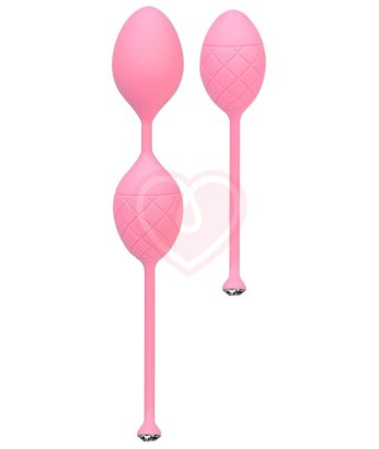 Набор из двух вагинальных шариков Pillow Talk Frisky розовый