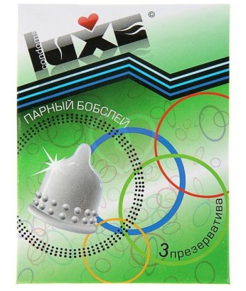 Рельефные презервативы Luxe Парный бобслей 3 шт 