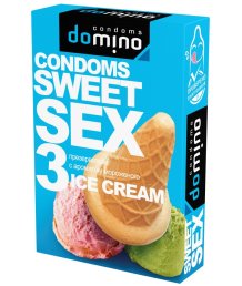 Оральные презервативы Domino Sweet Sex Мороженое 3 шт
