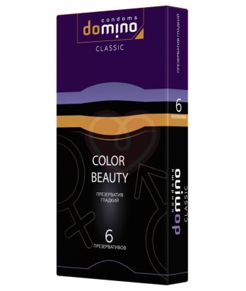 Цветные презервативы Luxe Domino Classic Colour Beauty 6 шт
