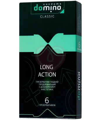 Пролонгирующие презервативы Domino Long Action 6 шт