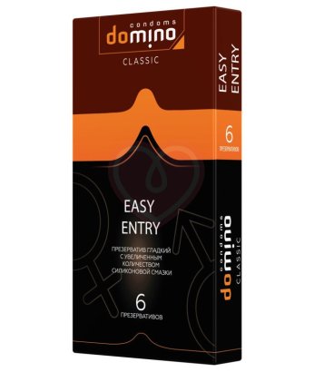 Презервативы с дополнительной смазкой Luxe Domino Classic Easy Entry 6 шт