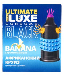 Презерватив Luxe Ultimate Black Африканский Круиз с ароматом банана 1 шт