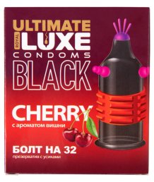 Презерватив Luxe Ultimate Black Болт на 32 с ароматом вишни 1 шт