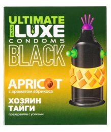 Презерватив Luxe Ultimate Black Хозяин Тайги с ароматом абрикоса 1 шт