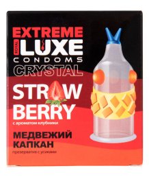 Презерватив Luxe Extreme Медвежий Капкан с ароматом клубники 1 шт
