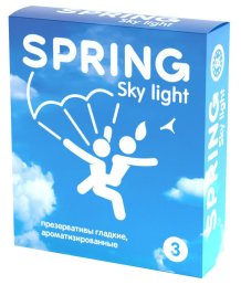 Тонкие презервативы Spring Sky Light 3 шт