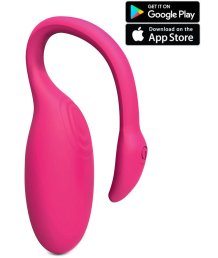 Вибратор Flamingo с управлением со смартфона розовый