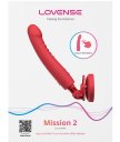 Вибратор на присоске реагирующий на движение Lovense Mission 2 красный