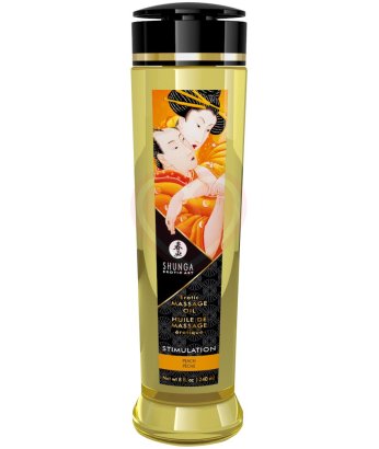 Массажное масло Shunga Stimulation с ароматом персика 240 мл
