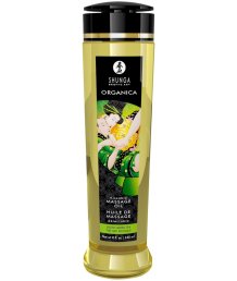 Органическое массажное масло Shunga Organica с ароматом зелёного чая 240 мл