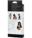 Перчатки с петелькой для пальца Glossy чёрные