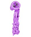 Эрекционное виброкольцо с петлёй для мошонки Toyfa фиолетовое