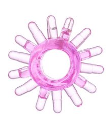 Кольцо эрекционное Toyfa Love Ring с усиками розовое