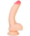 Реалистичный фаллоимитатор на присоске с мошонкой RealStick Nude Nash телесный