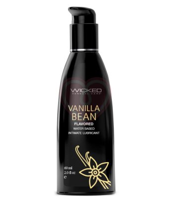 Оральный лубрикант Wicked Aqua Vanilla Bean со вкусом ванильных бобов 60 мл