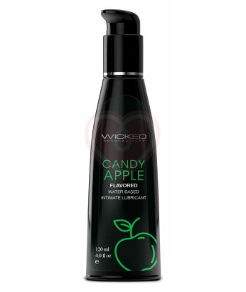 Оральный лубрикант Wicked Aqua Candy Apple со вкусом сахарного яблока 120 мл