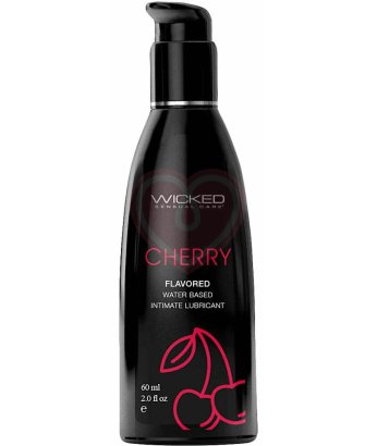 Оральный лубрикант Wicked Aqua Cherry со вкусом сладкой вишни 60 мл