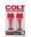 Винтовые присоски для сосков Colt Nipple Pro Suckers красные