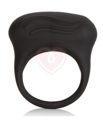 Эрекционное кольцо с вибрацией Silicone Lover's Arouser чёрное