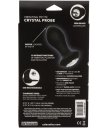 Анальная пробка с кристаллом и вибрацией Power Gem Vibrating Petite Crystal Probe черная