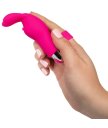 Вибронасадка на палец Finger Bunny розовая