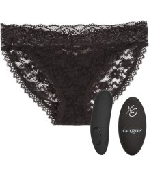 Вибратор для клитора с черными трусиками и пультом Lace Panty Set L/XL