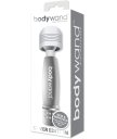 Мини-массажер с кристаллами BodyWand Silver Edition серебряный