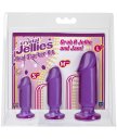 Набор из трёх анальных стимуляторов Crystal Jellies Anal Starter Kit фиолетовый