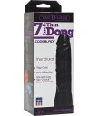 Насадка фаллоимитатор Vac-U-Lock CodeBlack Thin Dong 18 см черная