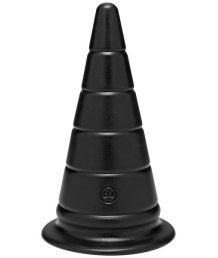 Огромный анальный стимулятор пирамида TitanMen Anal Stretcher черный