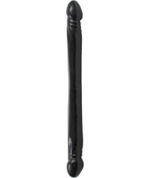 Двухсторонний фаллоимитатор Double Header Dong 45 см чёрный