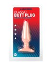 Анальная пробка среднего размера Butt Plugs Smooth Classic Medium телесная