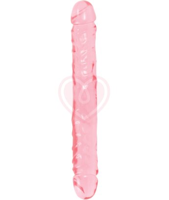 Двухсторонний фаллоимитатор Crystal Jellies 30 см розовый