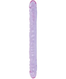 Двухсторонний фаллоимитатор Crystal Jellies 45 см фиолетовый
