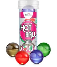 Масляный лубрикант в форме шарика Hot Ball Mix 4 вкуса