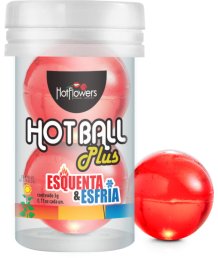 Масляный лубрикант в шариках Hot Ball Plus с охлаждающе-разогревающим эффектом