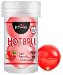 Масляный лубрикант в шариках Hot Ball Aromatic Красные ягоды