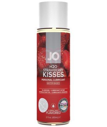 Съедобный лубрикант System JO H2O Flavored Strawberry Kiss с ароматом Клубника 60 мл
