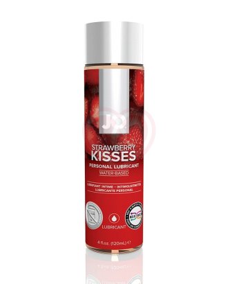 Съедобный лубрикант System JO H2O Flavored Strawberry Kiss с ароматом Клубника 120 мл