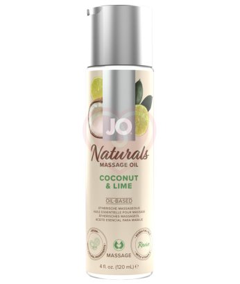 Ароматное массажное масло System Jo Naturals Coconut & Lime кокос и лайм 120 мл