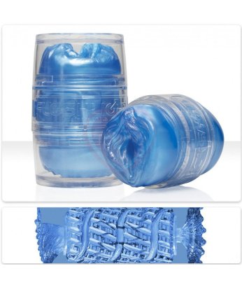 Сквозной мастурбатор Fleshlight Quickshot Alien Blue Metallic синий