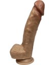 Реалистичный фаллоимитатор на присоске Silexd Model 1 Premium Real Skin телесный 21 см
