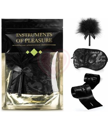Игровой набор с маской и щекоталкой Bijoux Instruments of Pleasure чёрный